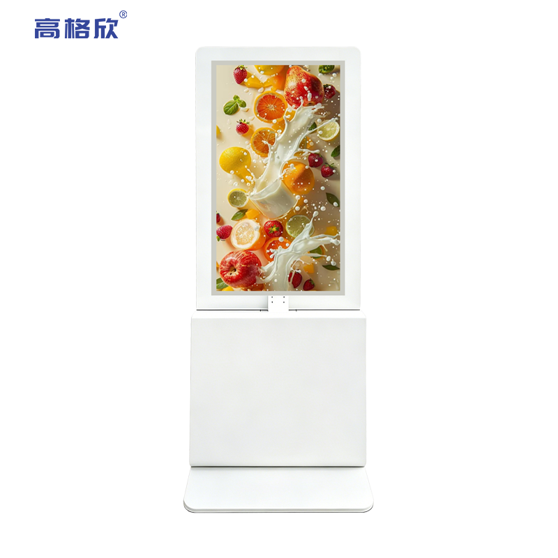 立式超薄双面广告机玻璃款